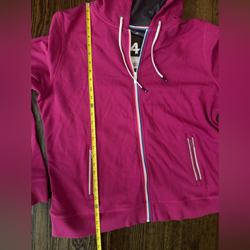 NWT FourLaps Rush Full Zip Hoodie in Festival Fuchsia - XXL - Picture 6 of 11